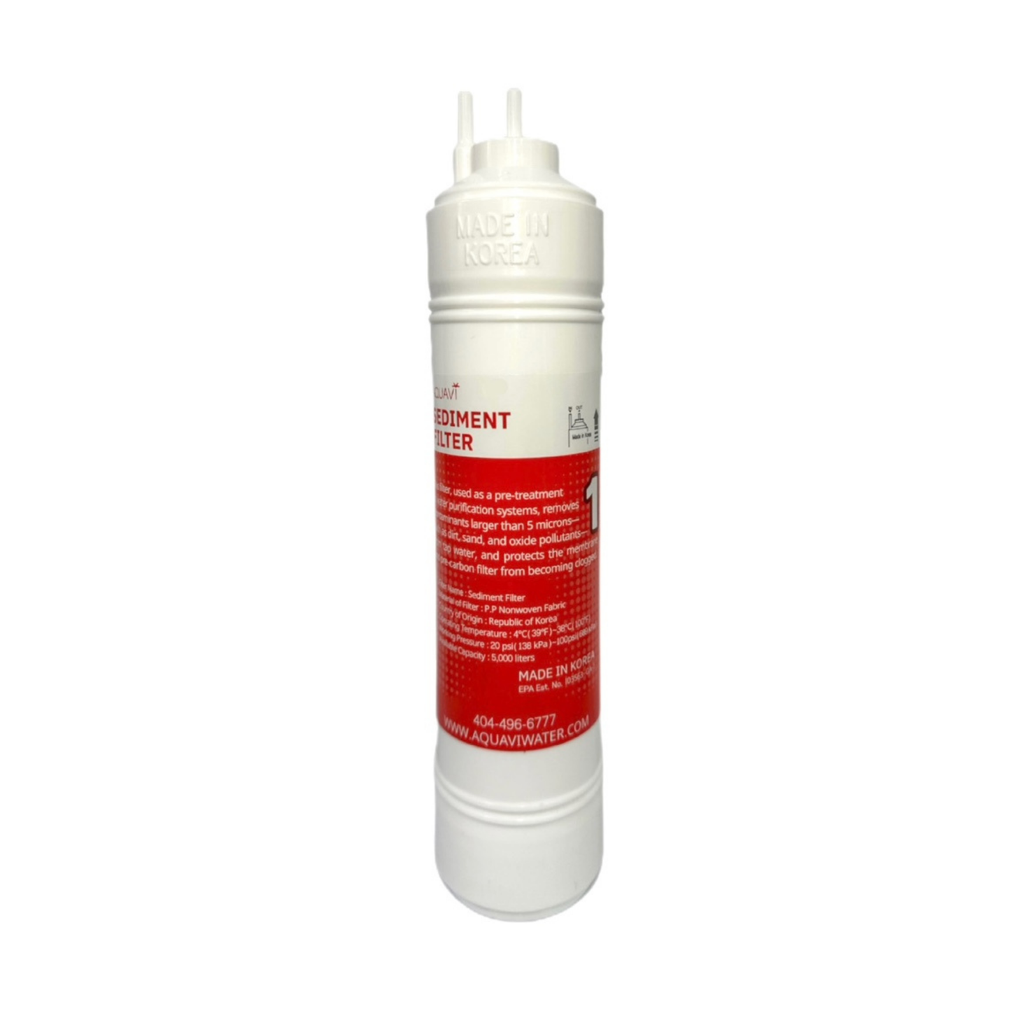 AQUAVI Water Filter In-Line Sediment Filter