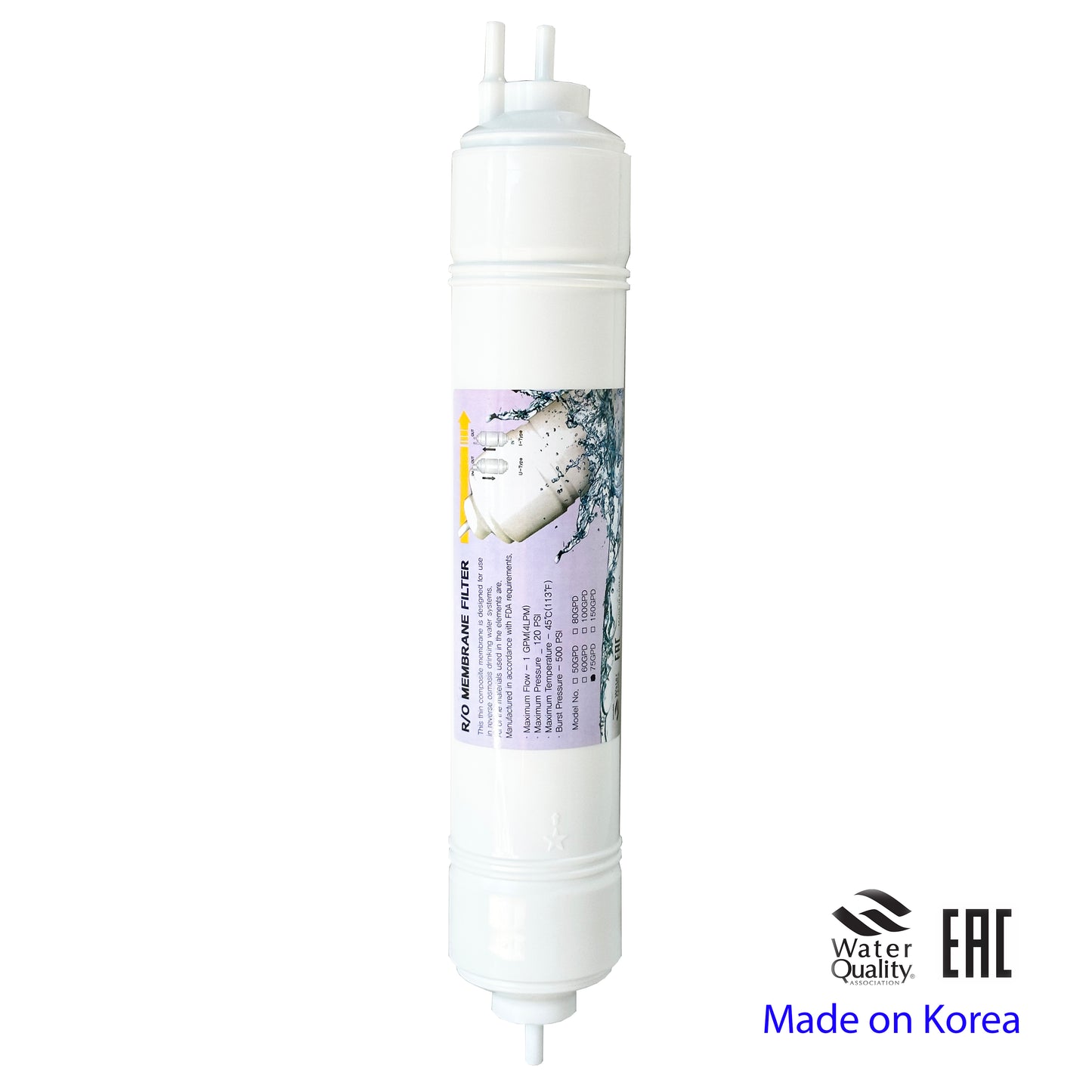 AQUAVI Water Filter Reverse Osmosis In-Line RO Membrane Filter