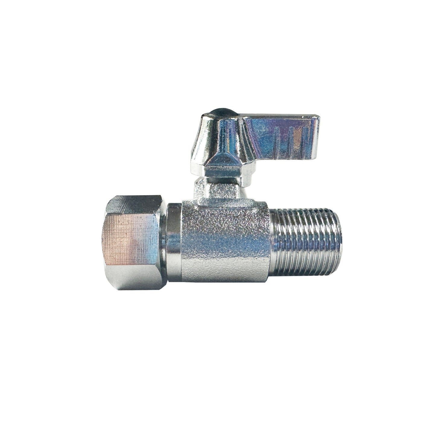 AQUAVI Water Filter Reverse Osmosis Angle Stop Adaptor Valve – 3/8″ Male Compression x 3/8″ Female Compression x 1/4″ Tube