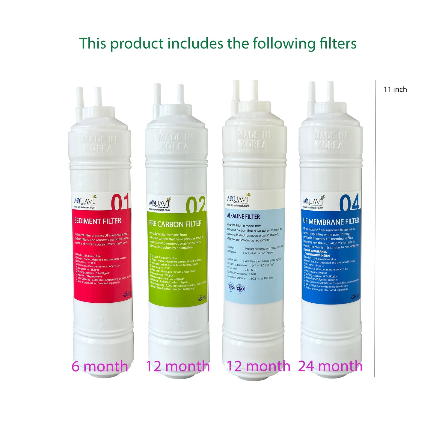 AQUAVI Water Filter In-Line Sediment Filter