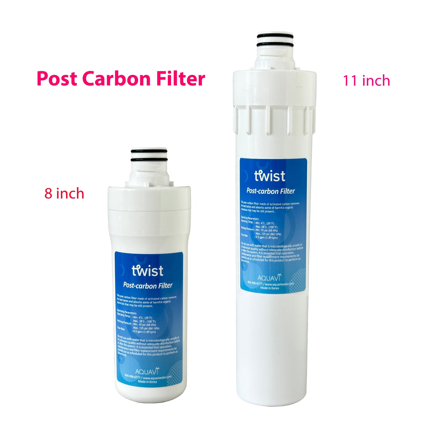 AQUAVI Water Filter AQUAVI Twist Granular Activated Carbon Filter 11"