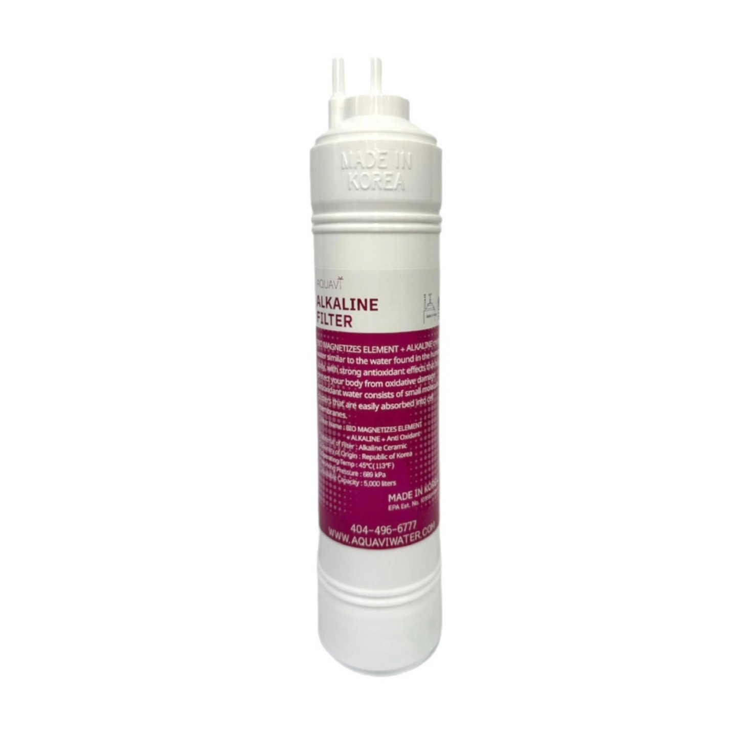 AQUAVI Water Filter In-Line Alkaline Filter