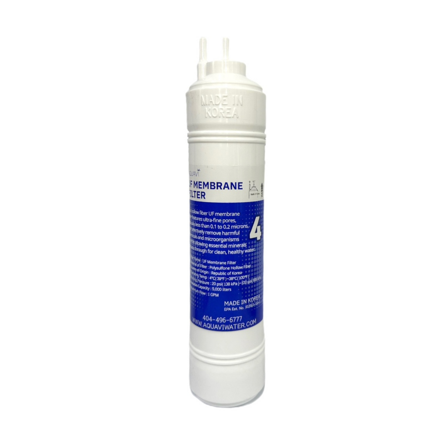 AQUAVI Water Filter In-Line UF Membrane Filter