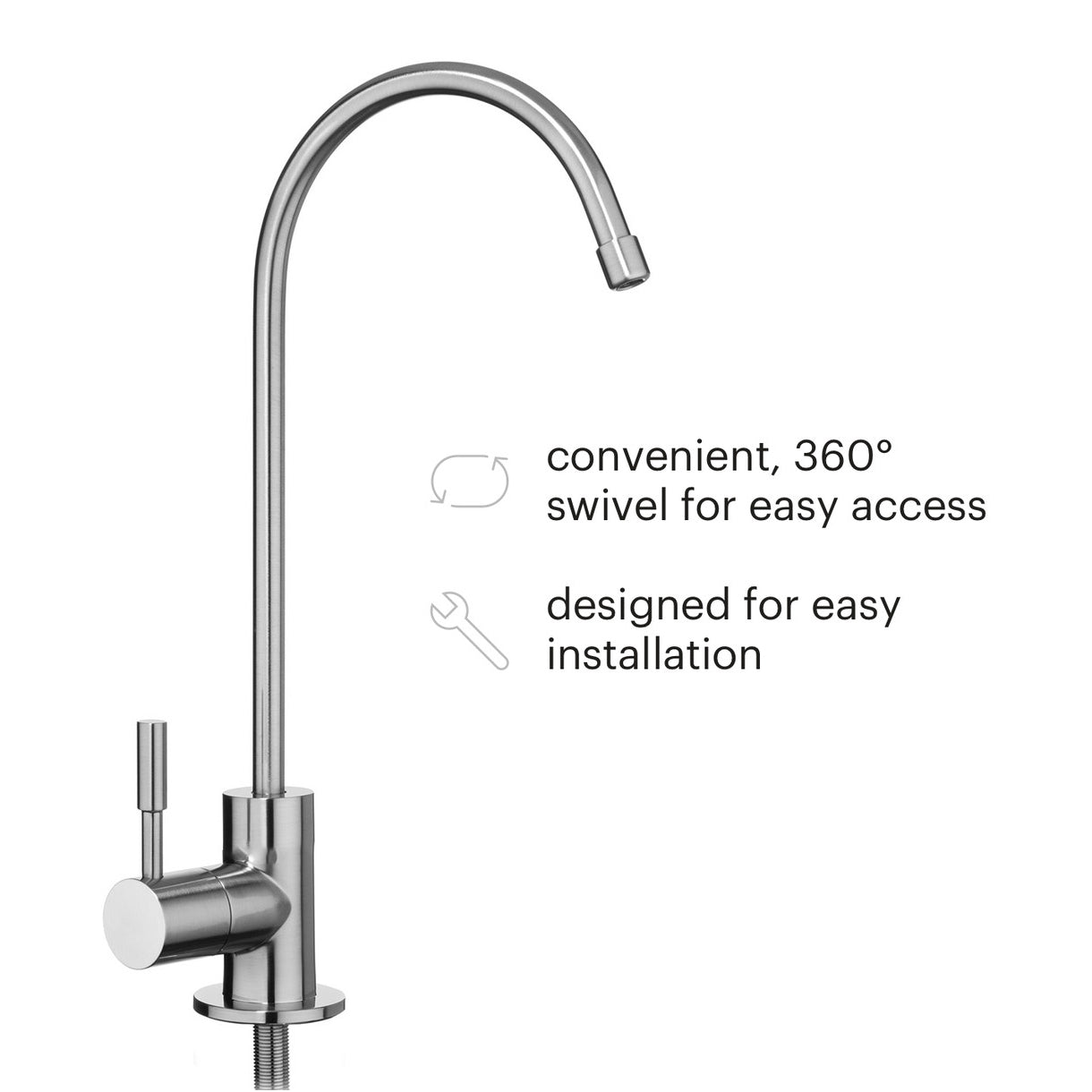 AQUAVI Water Filter Reverse Osmosis Under Sink Faucet